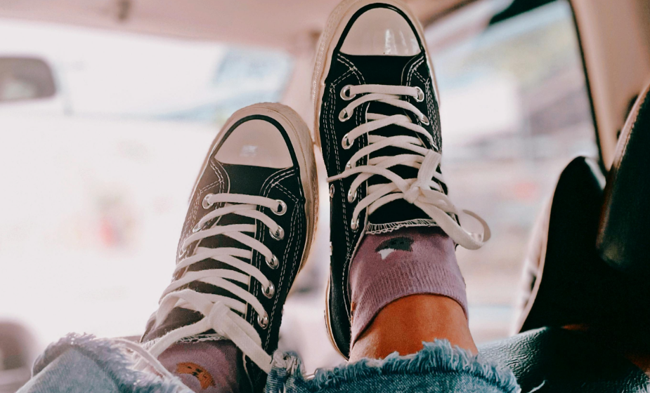 Black and White Converse