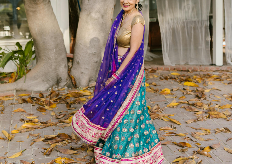 Purple Indian Sari